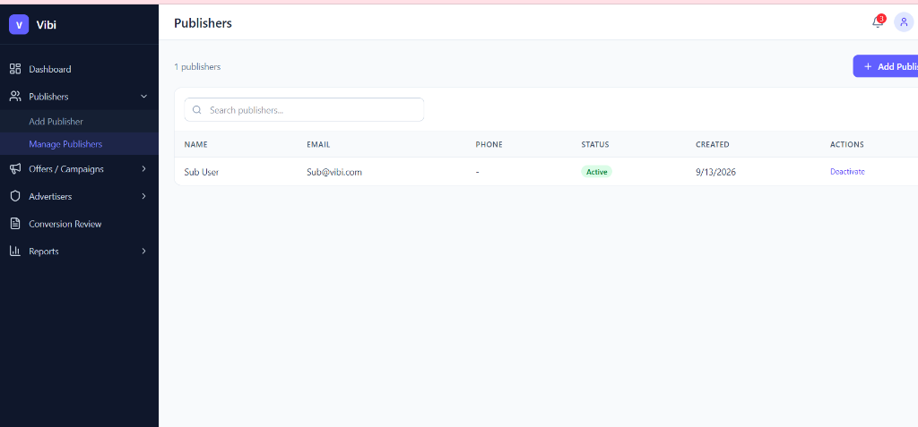 Vibi - SaaS platform built by Sublanz